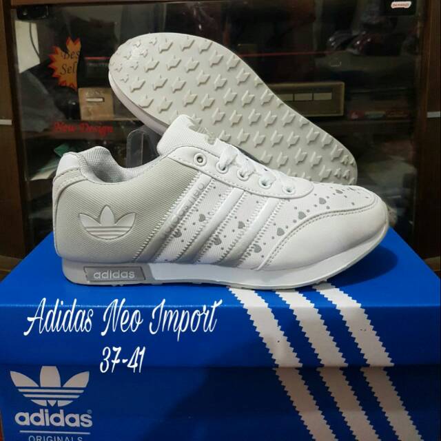 Adidas neo import putih abu
