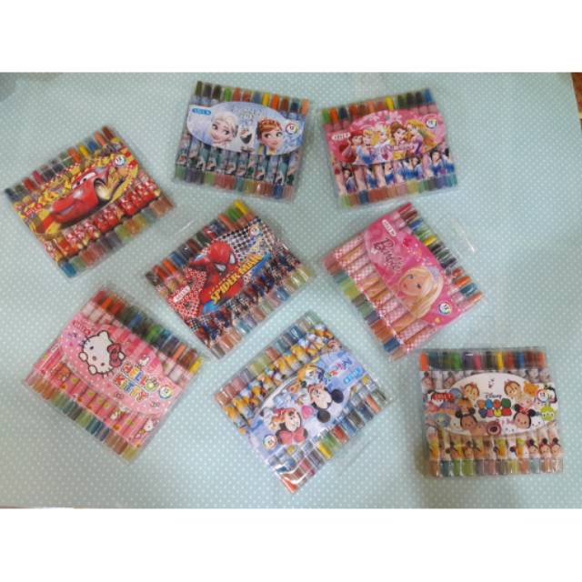 

crayon(oil pastel) putar karakter pendek