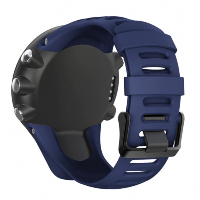 Khusus Untuk Suunto Ambit 1 2 3 - Tali Jam Strap Rubber Silikon With Stainless Steel Black Buckle