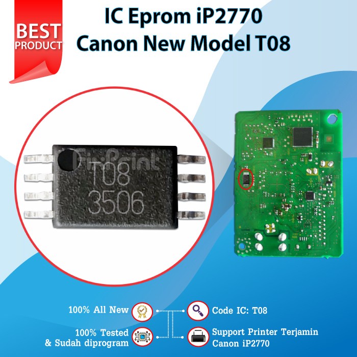 Eprom IP2770 Canon T08 New Model IC T08 Murah