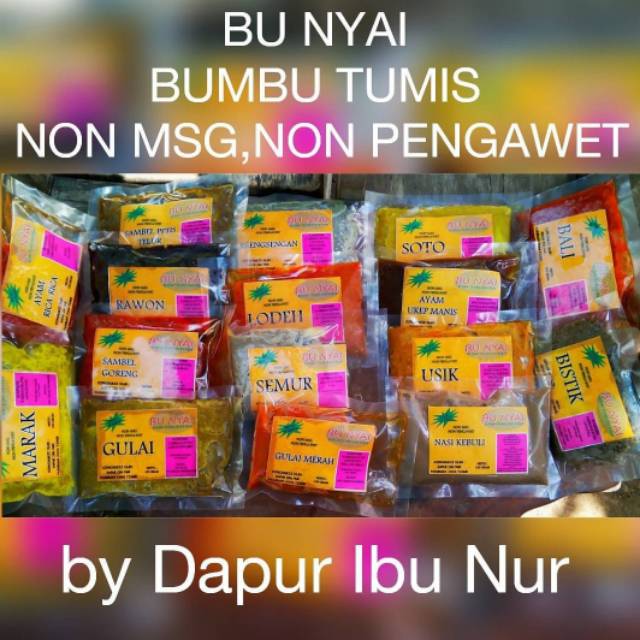 

Bumbu tumis siap pakai by dapur ibu nur/ bu nyai