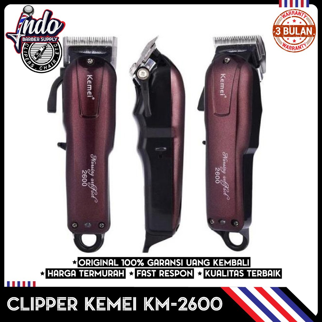 KEMEI KM-2600 Professional Rechargeable Electric Hair Clipper Cordless