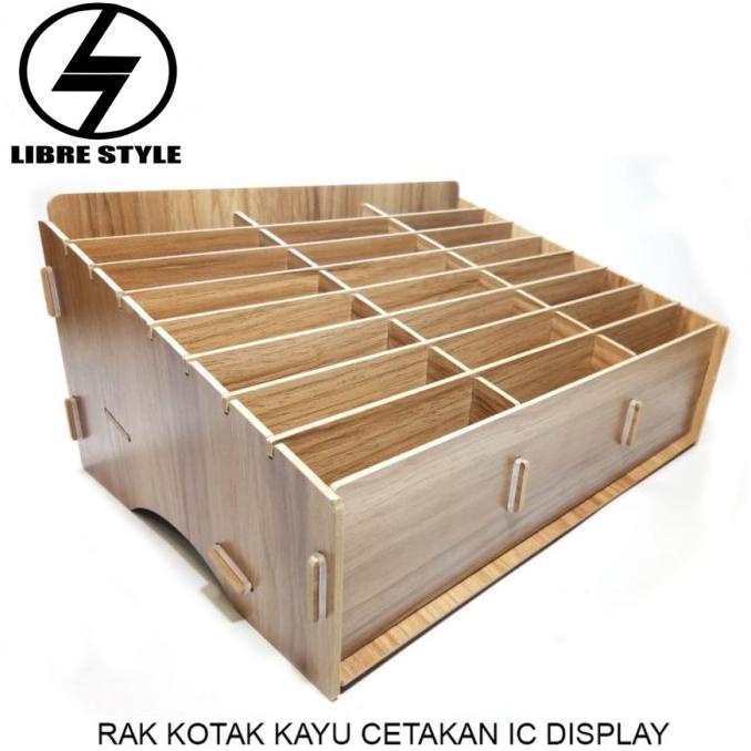 RAK KOTAK KAYU SPAREPART HP - RAK MULTIGUNA - RAK CETAKAN IC DISPLAY