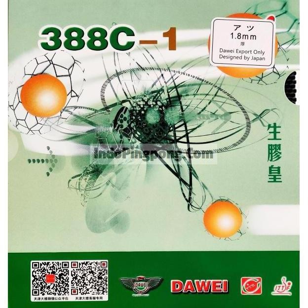 Baru Dawei 388 C-1 King ~ Short Pips Karet Bintik Serang Pendek 388C