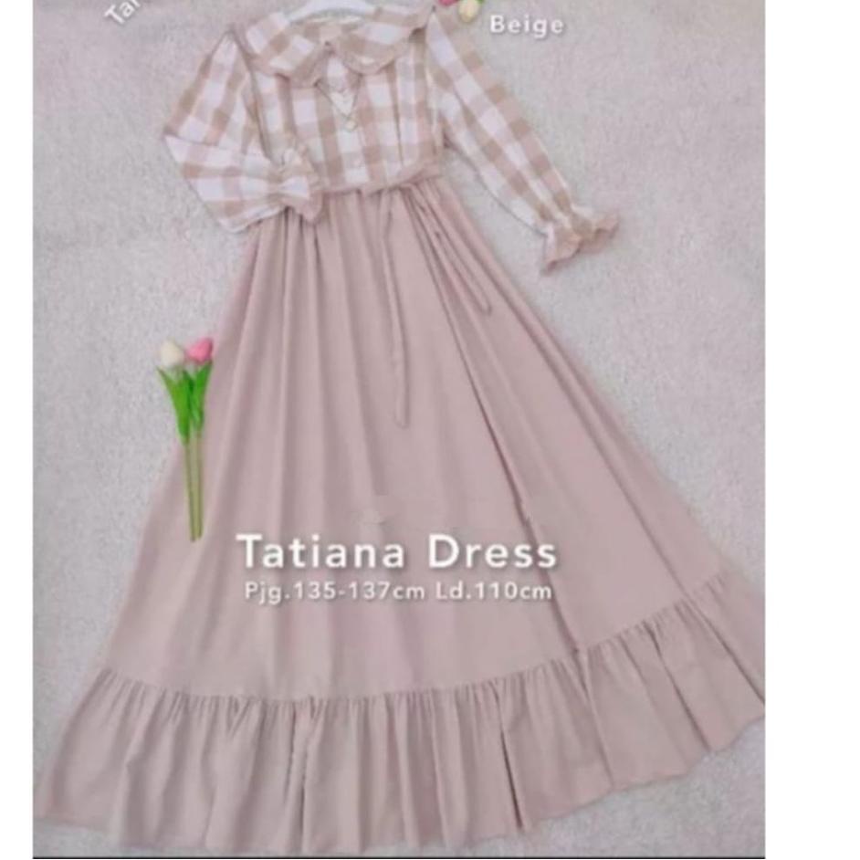 Baju Gamis Muslim Dewasa / Tatiana Dress / Baju Wanita Korea / Dress Muslim Dewasa / Gamis Busui / G