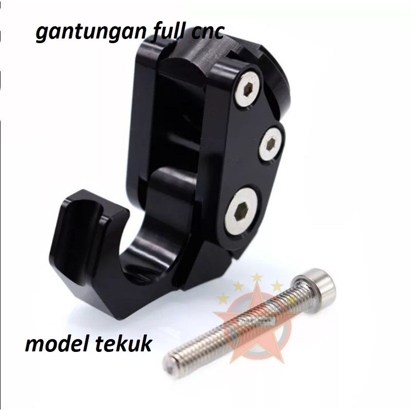 gantungan motor bagasi fulll cnc gantungan motor nmax,vario,beat,mio,scoopy dll universal model buka tutup