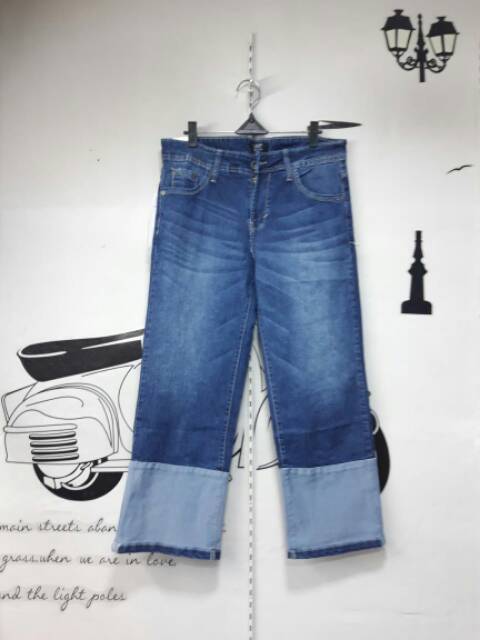 COD BAYAR DI TEMPAT - CELANA JEANS KULOT - CELANA JEANS KULOT VJ - KULOT JEANS VJ - JEANS VJ