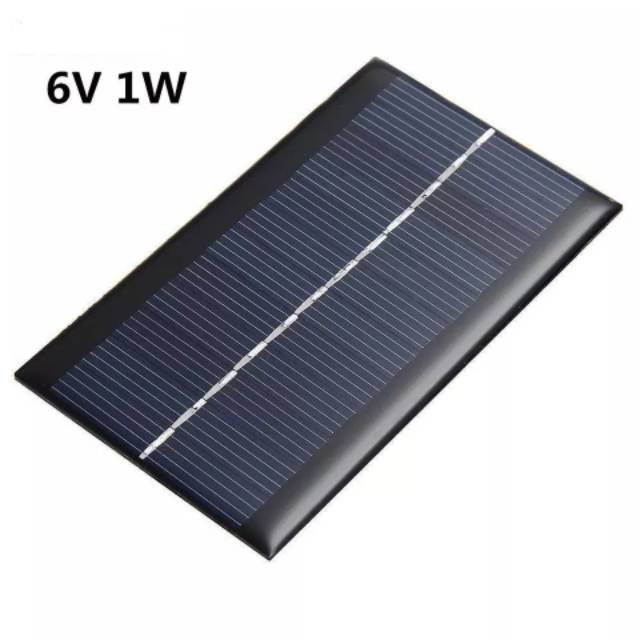 Sel solar panel surya 6v 1w 200ma REAL