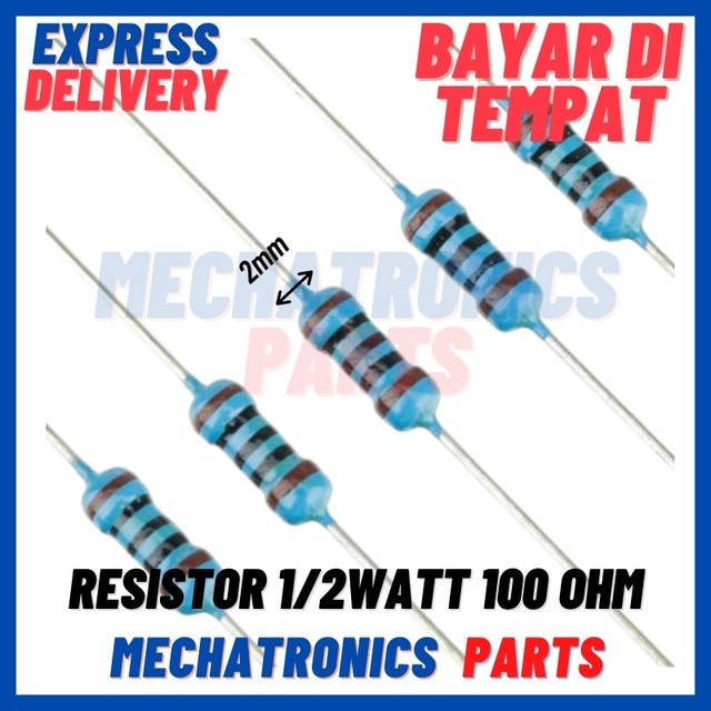 [PAS-9480] RESISTOR 1/2WATT 100 OHM