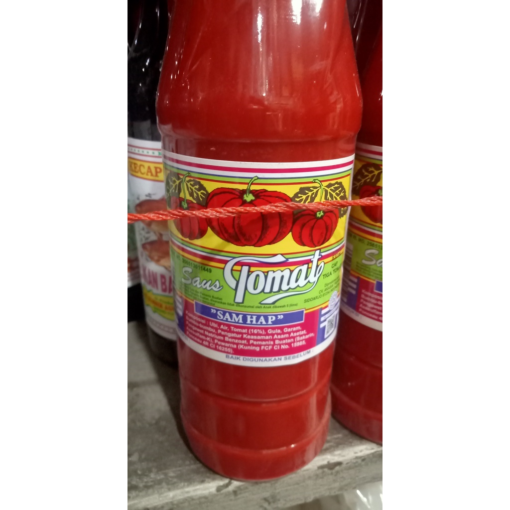 

saus tomat sam hap botol 630ml yolins aneka bahan pangan