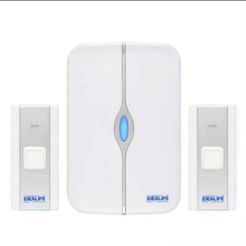 IDEALIFE IL302 Bel Pintu Wireless 2 Remote DC baterai Door bell IL 302