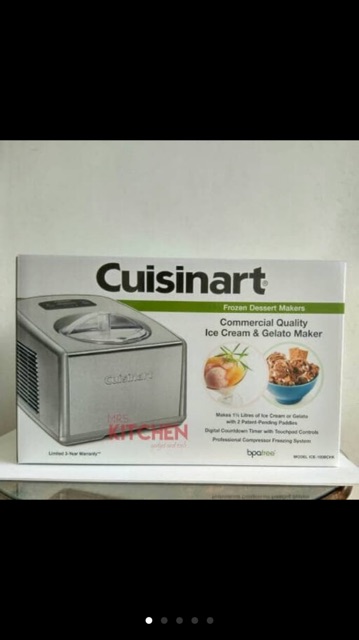 Ice Cream Maker Cuisinart ICE-100 BC/ Mesin Pembuat Es Krim