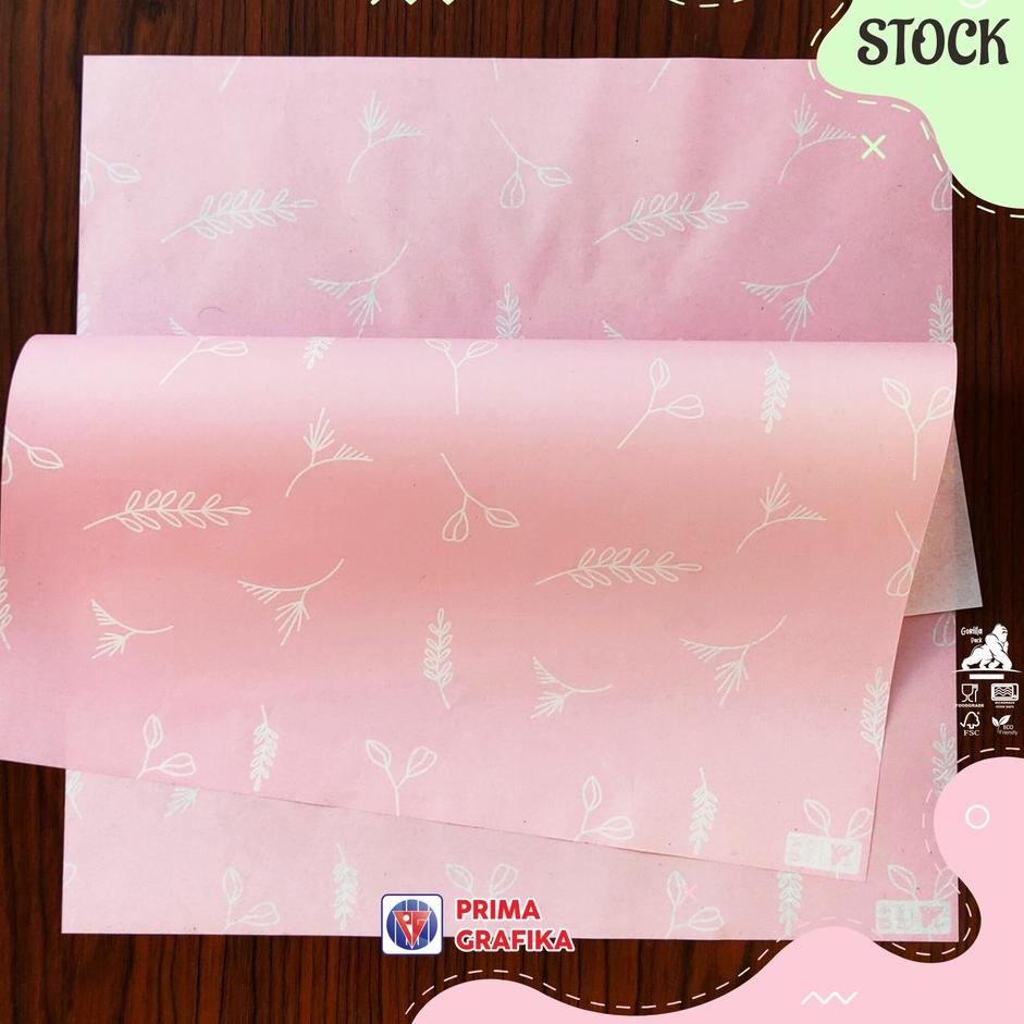 

New Kertas Roti Motif Bunga / Floral Foodgrade - Wrapping Paper Kertas Bungkus Gorilla Pack