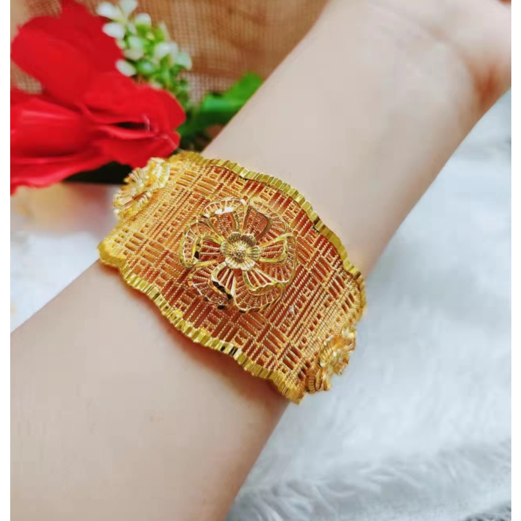 Gelang Xuping Dewasa Lapis Emas 24k Perhiasan Fashion 1253.1254