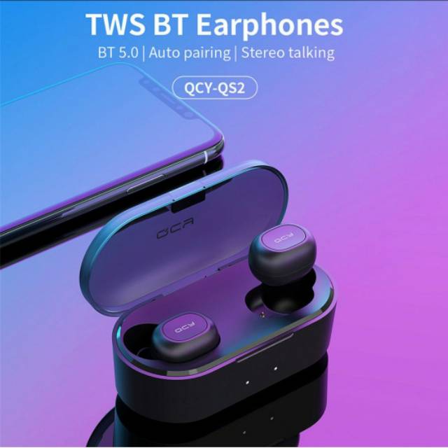 QCY T2C QS2 TWS BLUETOOTH EARPHONES
