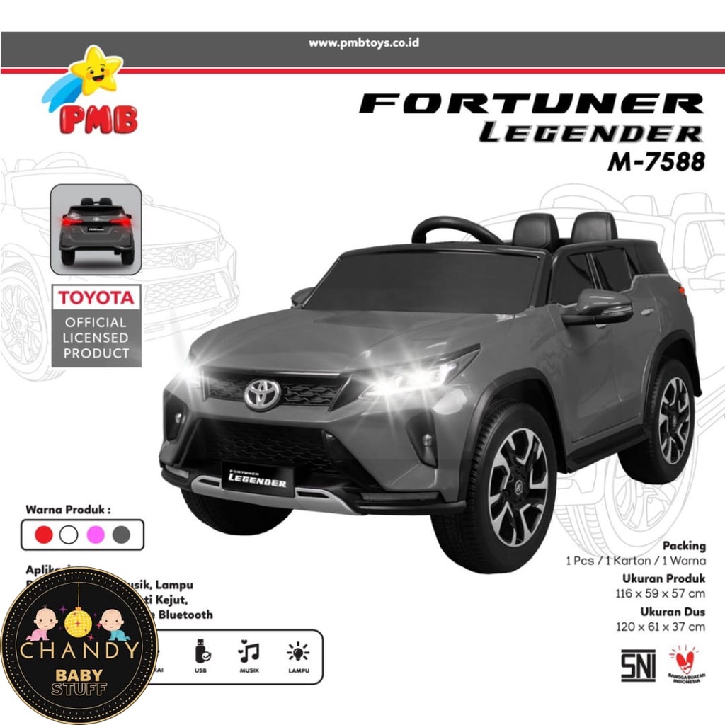 MOBIL AKI MAINAN ANAK FORTUNER LEGENDER M-7588