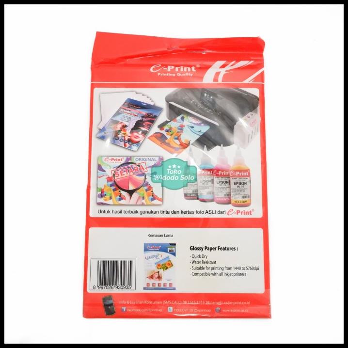 

Stiker Foto Putih Eprint Matte Sticker Paper A4 100Gsm Printer Paper