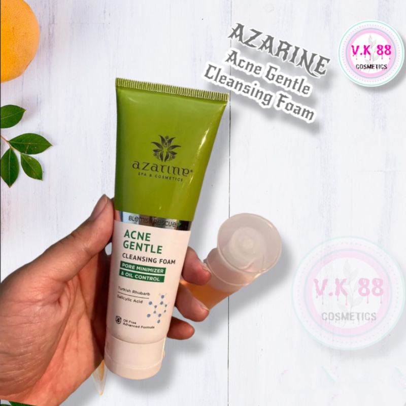 ⭐V.K 88⭐ AZARINE ACNE GENTLE CLEANSING FOAM / FACIAL WASH 60ML | Sabun Cuci Muka | Face Wash | Kosme