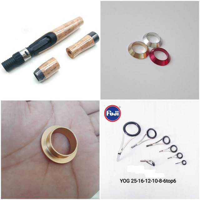 Satu set bahan/acesories joran kolam/galatama ring fuji