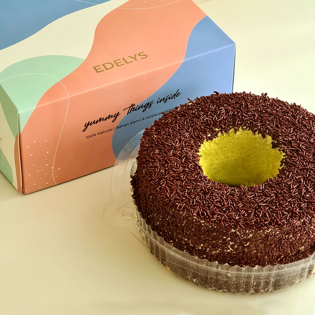 

Bolu chiffon pandan - kue chiffon pandan meses