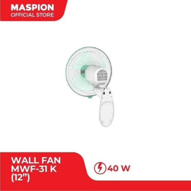 MASPION Kipas Angin Dinding 12 Inchi MWF 31 K  - Wall Fan