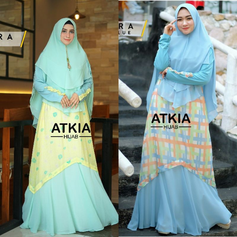 gamis yunia syari Kiara Hijab Syari Baju Muslim Wanita
