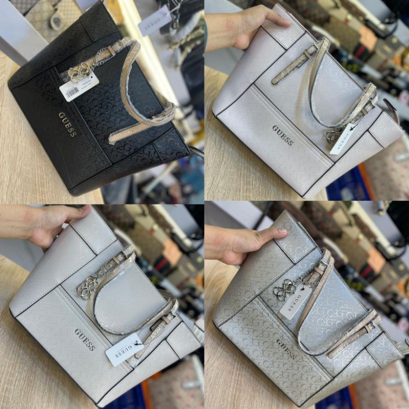TAS WANITA TOTTE BAG IMPORT PREMIUM GUES ORIGINAL TAS GUES DELANY BIG SIZE