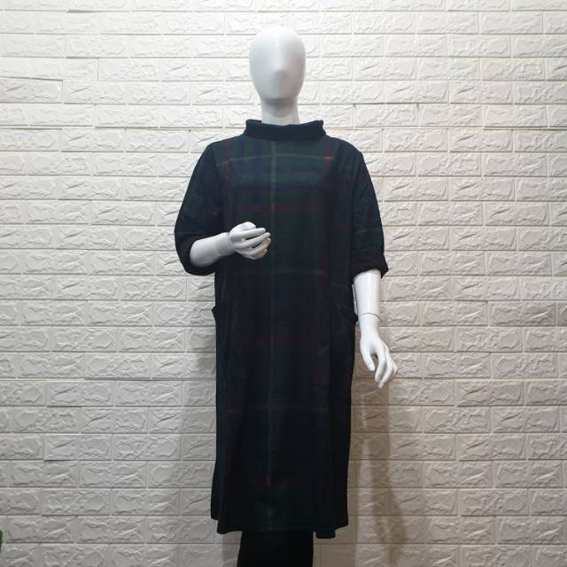 TUNIK FASHION WANITA MURAH STYLE KEREN / KAOS TUNIK KOTAK SUEDE IMPORT KOREA/BUSANA