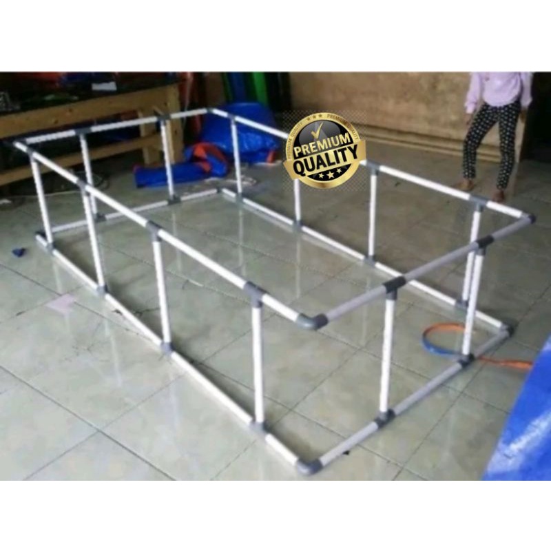 Rangka kolam terpal ikan Pipa paralon 3/4 inch