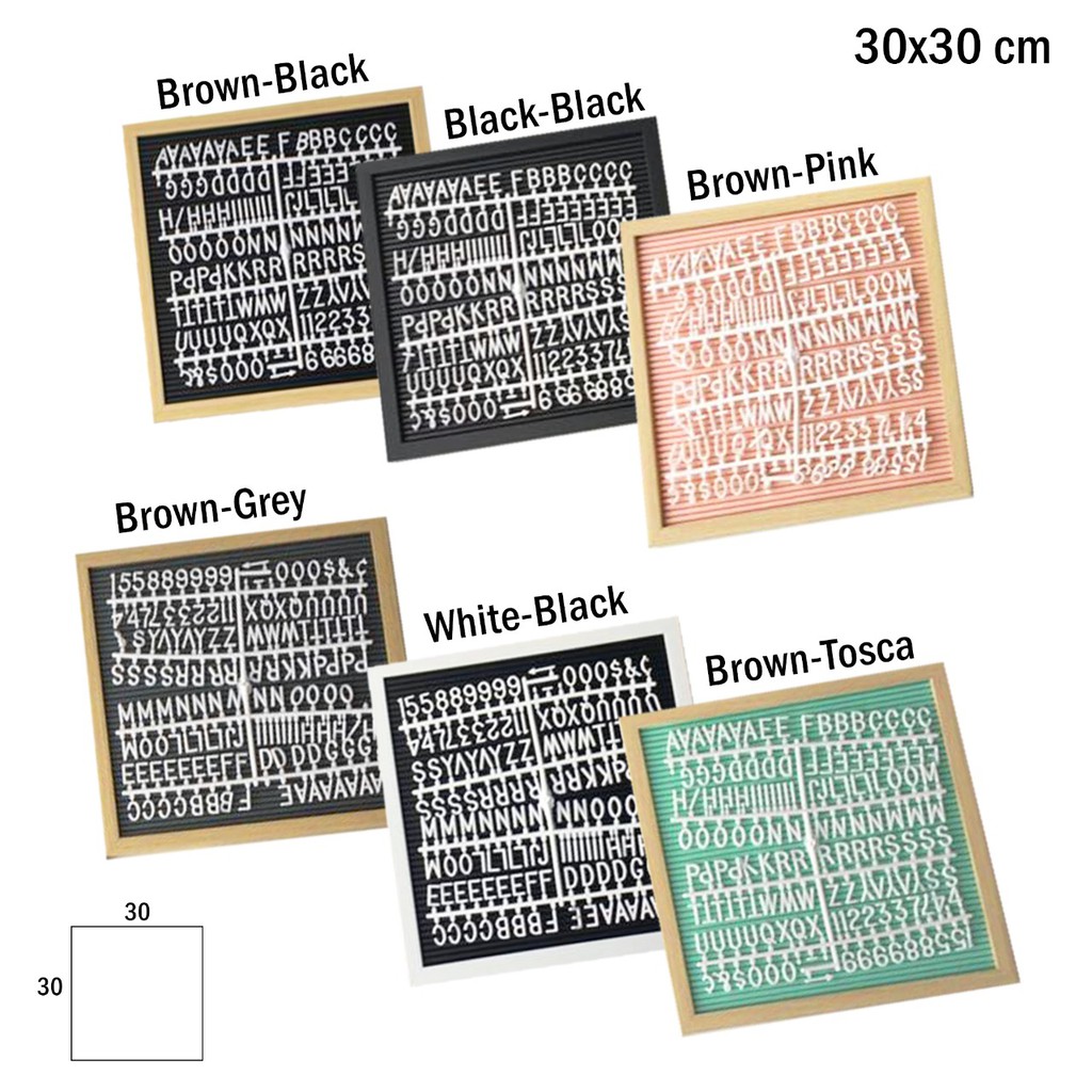 

PAPAN NAMA BAYI LETTER BOARD 30X30 CM (TERMASUK HURUF) HURUF ANGKA BOARD MENU PAPAN PENGUMUMAN DEKORASI RUMAH RESTO CAFE TOKO