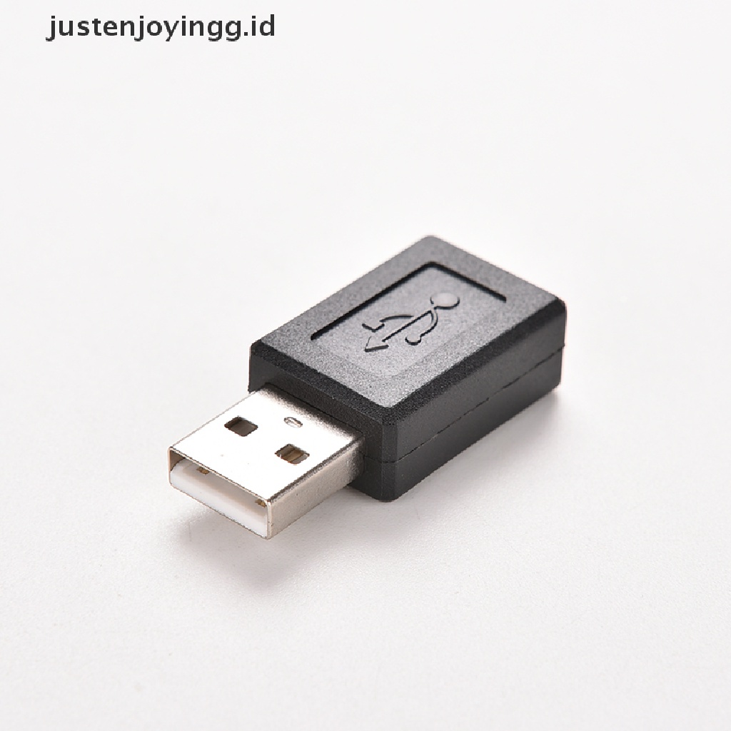 // justenjoyingg.id // Firm USB 2.0 A Male to Micro USB B Female M/F Adapter Converter Connector ~