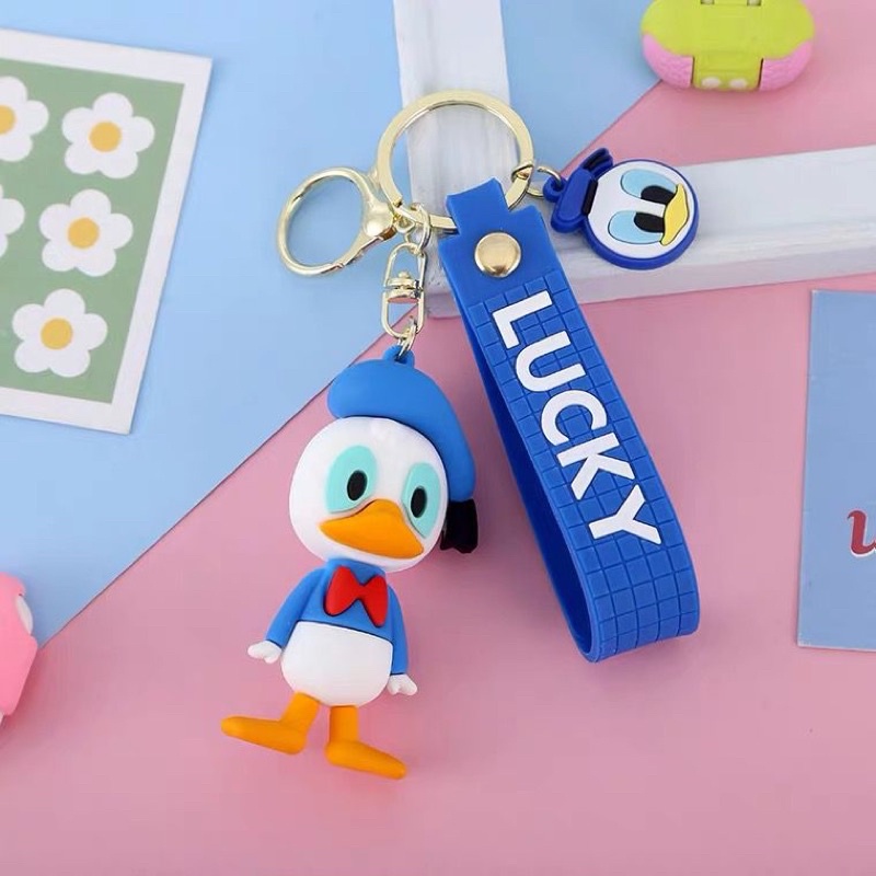 Gantungan Kunci Karakter Donald Bebek Lucu - Keychain Donald Duck Murah Import