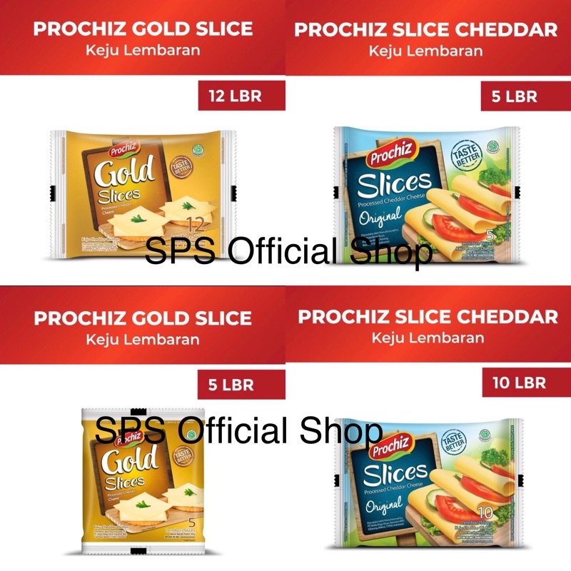 

Keju Prochiz Gold 12 Slice 156gr/Cheddar 5 slice 85gr/Prochiz Gold 60gr