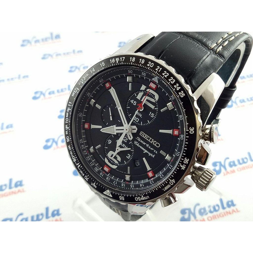 Seiko Sportura SNAE95P2 Chronograph Flightmaster | Jam Tangan Pria SNAE95