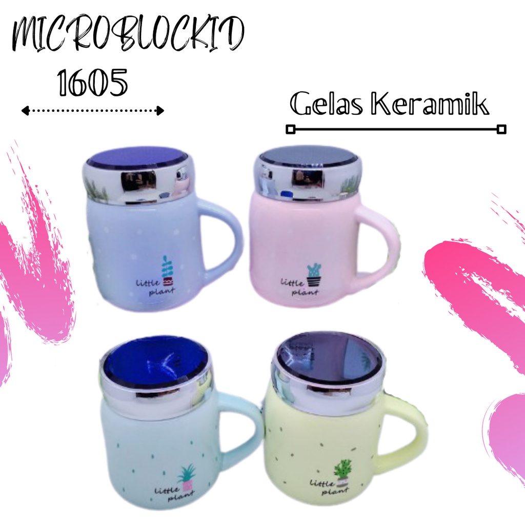 GELAS KERAMIK KARAKTER LITTLE PLANT  GELAS UNIK GELAS KELUARGA GELAS MUG LITTLE PLANT MURAH