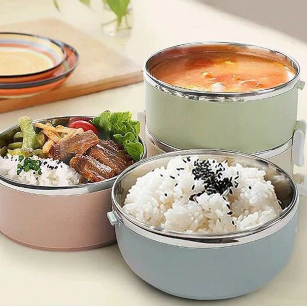 RANTANG STAINLESS / LUNCH BOX STAINLESS STELL / RANTANG MAKAN 4 SUSUN SERBAGUNA STAINLESS STEEL