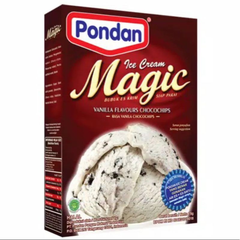 

Pondan Magic Escream Vanilla 160g