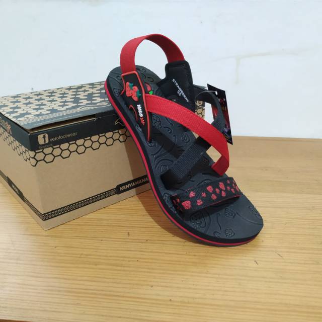 Sandal wanita anak-anak Velo &quot;Strawberry&quot;