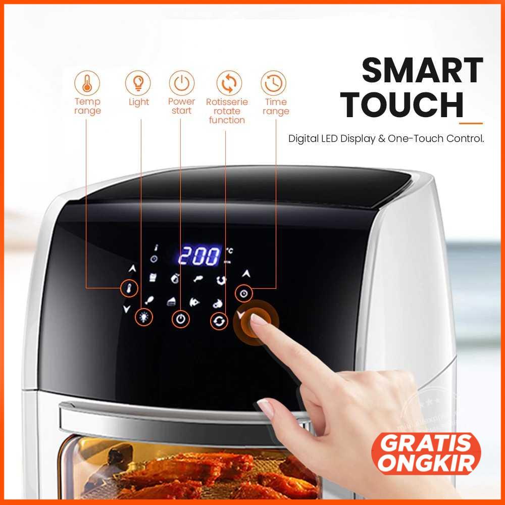 Smart Air Fryer Oven Mesin Penggoreng Udara 10L - HIC-AF-8081D