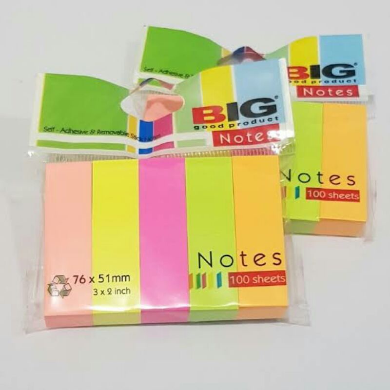 

Sticky Note / Penanda Big Tanggung 76x51 5 Warna