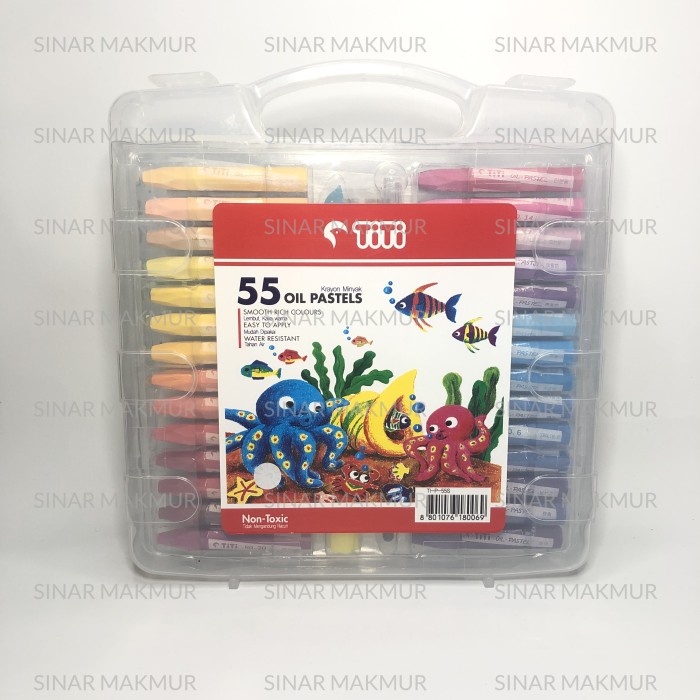 

PASTEL-DRY-OIL- CRAYON TITI OIL PASTEL 55 WARNA / 55 COLOURS TI-P-55S -OIL-DRY-PASTEL.