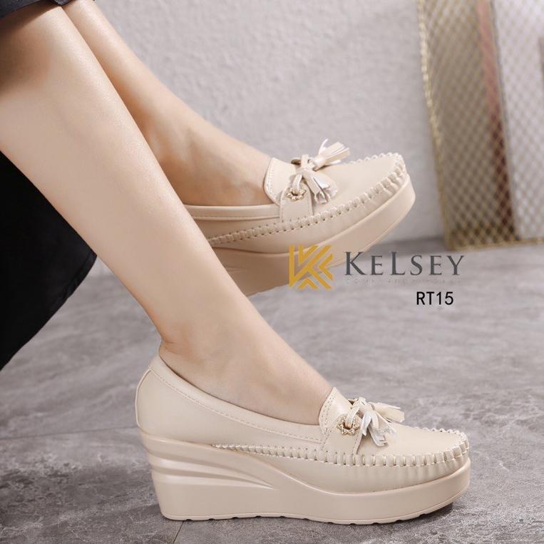 {GSB.21Jl22ғ} Kelsey Sepatu Kerja Wanita / Sepatu Wedges 6,5 Wanita RT15