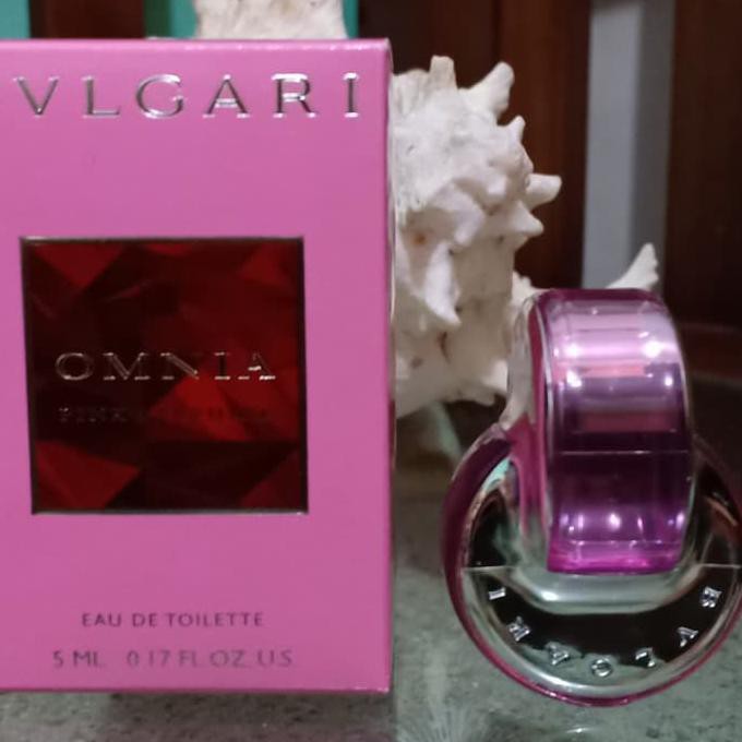 Pengiriman Cepat Parfume Bvlgari Omnia Pink Sapphire Miniature Women EDT 5 ml STOK TERBATAS