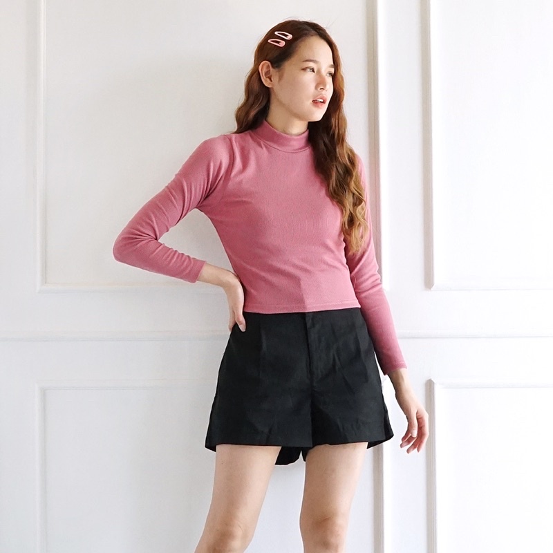 SALE ! [ELLIE] BERLIN TOP / RIB KNIT / LENGAN PANJANG