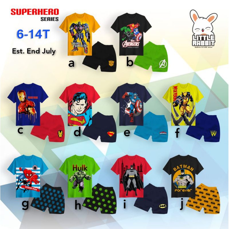 LITTLE RABBIT SETELAN SUPERHERO