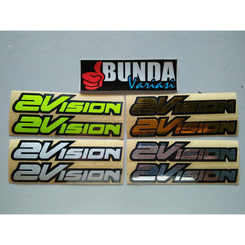 stiker cutting sticker reflective tumpuk 2vision