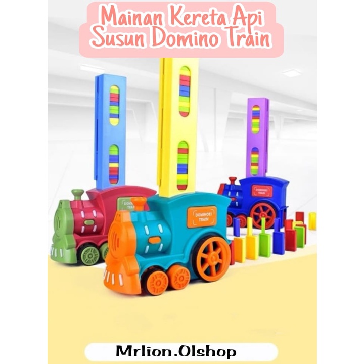 MAINAN KERETA DOMINO ANAK/MAINAN EDUKASI ANAK ⭐MRLION⭐