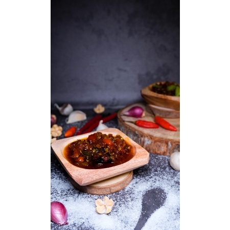 

TERMURAH! Sambal Mercan Mercon (sambel pete, roa, cumi, teri, bawang)