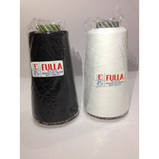 Benang Obras Polyester Putih Dan Hitam 1 ons Merk Fulla Benang Obras Polyester Putih Dan Hitam 1 ons Merk Fulla