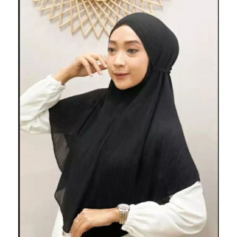 BERGO PLISKET TALI / BERGO TALI PLISKET TERMURAH / PASHMINA BERGO PLISKET INSTAN TALI